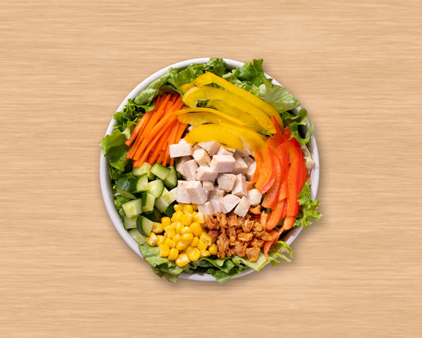 ハーブチキンと彩り野菜のサラダ
